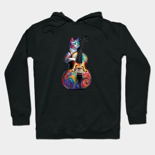 Musician Cat Surreal Hoodie